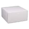 Sct White One-Piece Non-Window Bakery Boxes, Standard, 12 x 12 x 6, White/Kraft, Paper, 50PK 1589 - alternate 1